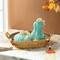 Glitzhome® 8.5" Fall Turquoise Glass Gourd